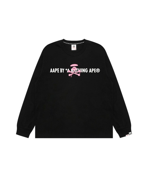AAPE BY A BATHING APE（エーエイプバイアベイシングエイプ）の「AAPE BASIC LONG SLEEVE TEE（Tシャツ/カットソー・メンズ・ホワイト/ブラック・SMALL/MEDIUM/LARGE）」の7枚目の写真