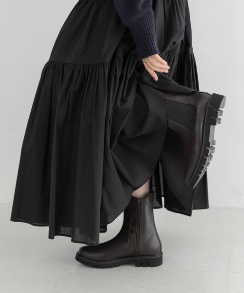 URBAN RESEARCH Sonny Label(アーバンリサーチサニーレーベル)の「軽量サイドゴアブーツ(ブーツ・レディース・ブラック/ブラウン・SMALL/MEDIUM/LARGE)」の4枚目の写真