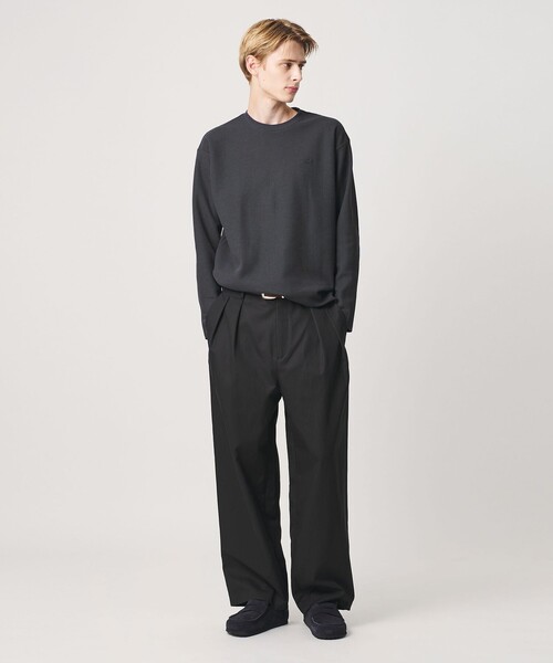 LACOSTE(ラコステ)の「<LACOSTE for BEAUTY&YOUTH> ワントーン ロングスリーブ カットソー(Tシャツ/カットソー・メンズ・オフホワイト/ブラック/ダークグレー/グレー系・S/L/M/XL)」の5枚目の写真