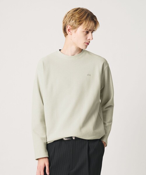LACOSTE(ラコステ)の「<LACOSTE for BEAUTY&YOUTH> ワントーン ロングスリーブ カットソー(Tシャツ/カットソー・メンズ・オフホワイト/ブラック/ダークグレー/グレー系・S/L/M/XL)」の8枚目の写真