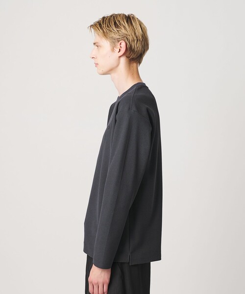 LACOSTE(ラコステ)の「<LACOSTE for BEAUTY&YOUTH> ワントーン ロングスリーブ カットソー(Tシャツ/カットソー・メンズ・オフホワイト/ブラック/ダークグレー/グレー系・S/L/M/XL)」の10枚目の写真