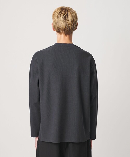 LACOSTE(ラコステ)の「<LACOSTE for BEAUTY&YOUTH> ワントーン ロングスリーブ カットソー(Tシャツ/カットソー・メンズ・オフホワイト/ブラック/ダークグレー/グレー系・S/L/M/XL)」の11枚目の写真