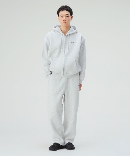 BEAMS HEART（ビームスハート）の「MHC ワッフル フリース ジップ パーカー（スウェット・メンズ・ライトグレー/ブラック・MEDIUM/LARGE）」の4枚目の写真