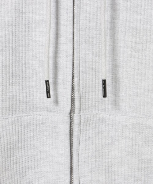 BEAMS HEART（ビームスハート）の「MHC ワッフル フリース ジップ パーカー（スウェット・メンズ・ライトグレー/ブラック・MEDIUM/LARGE）」の9枚目の写真