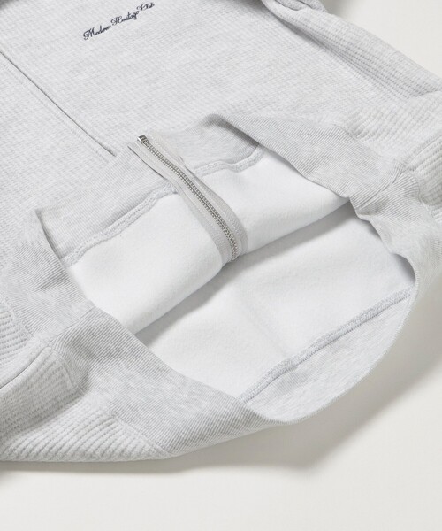 BEAMS HEART（ビームスハート）の「MHC ワッフル フリース ジップ パーカー（スウェット・メンズ・ライトグレー/ブラック・MEDIUM/LARGE）」の11枚目の写真