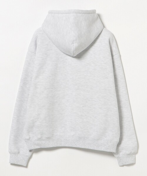 BEAMS HEART（ビームスハート）の「MHC ワッフル フリース ジップ パーカー（スウェット・メンズ・ライトグレー/ブラック・MEDIUM/LARGE）」の12枚目の写真