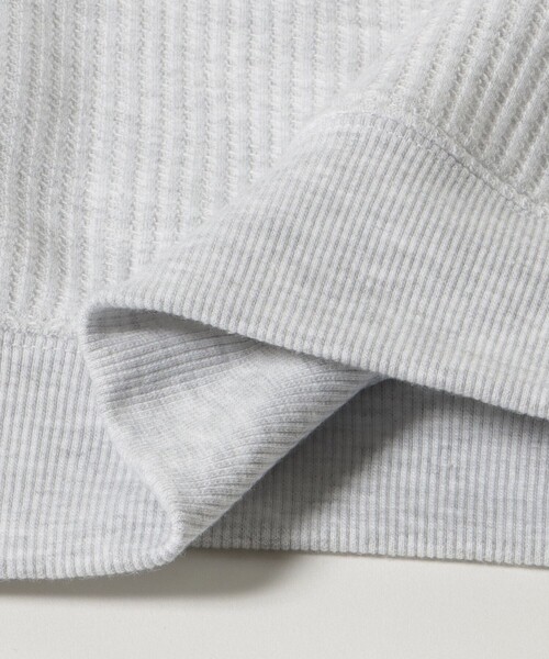 BEAMS HEART（ビームスハート）の「MHC ワッフル フリース ジップ パーカー（スウェット・メンズ・ライトグレー/ブラック・MEDIUM/LARGE）」の13枚目の写真