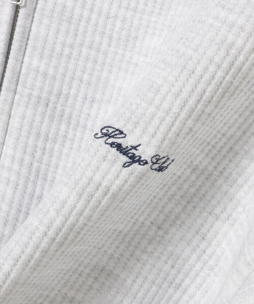 BEAMS HEART（ビームスハート）の「MHC ワッフル フリース ジップ パーカー（スウェット・メンズ・ライトグレー/ブラック・MEDIUM/LARGE）」の14枚目の写真