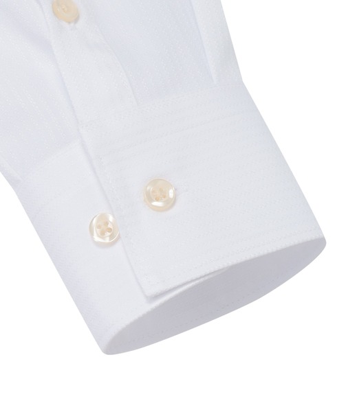 TOKYO SHIRTS（トウキョウシャツ）の「【吸水速乾】【COFREX】 形態安定ノンアイロン レギュラー 長袖ビジネスワイシャツ（ビジネスシャツ・レディース・ホワイト・LL/XL/S/M/L）」の4枚目の写真