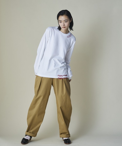 mintdesigns(ミントデザインズ)の「Over Embroidery T-Shirt(Tシャツ/カットソー・レディース・ブラック/ホワイト・2/5)」の8枚目の写真
