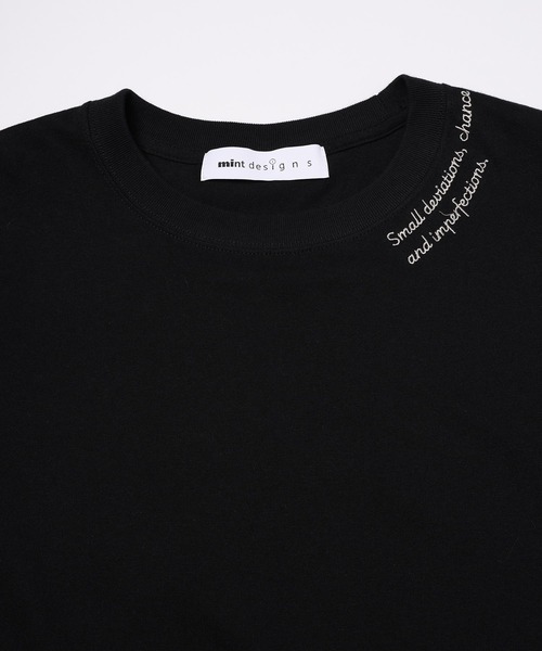 mintdesigns(ミントデザインズ)の「Over Embroidery T-Shirt(Tシャツ/カットソー・レディース・ブラック/ホワイト・2/5)」の18枚目の写真