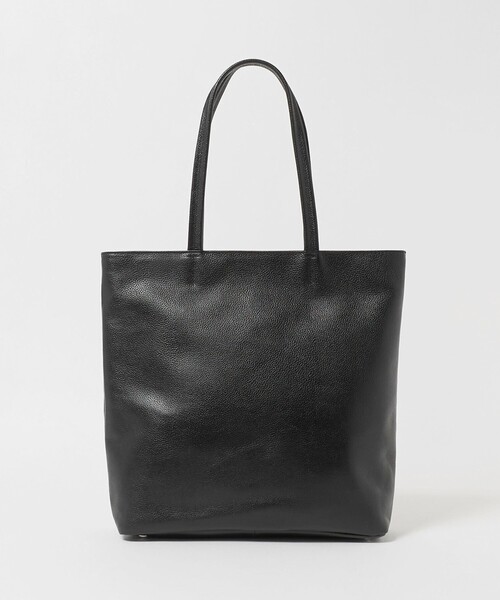 A DAY IN THE LIFE UNITED ARROWS(アデイインザライフユナイテッドアローズ)の「シュリンク レザー バーティカルトートバッグ<A DAY IN THE LIFE>(トートバッグ・メンズ・ブラック/ダークグレー・FREE)」の1枚目の写真