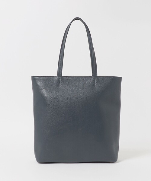 A DAY IN THE LIFE UNITED ARROWS(アデイインザライフユナイテッドアローズ)の「シュリンク レザー バーティカルトートバッグ<A DAY IN THE LIFE>(トートバッグ・メンズ・ブラック/ダークグレー・FREE)」の4枚目の写真