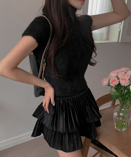 FAVORITO(ファヴォリート)の「ニットハイネックトップス(ニット/セーター・レディース・ホワイト/ブラック/ピンク・F)」の15枚目の写真