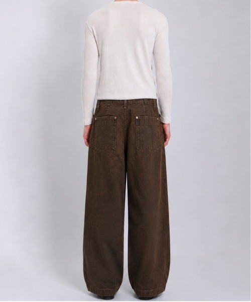 TANAKA(タナカ)の「【TANAKA/タナカ】別注WORK JEAN TROUSERS(デニムパンツ・メンズ・ダークブラウン・28inch/30 inch/32inch/34inch)」の3枚目の写真