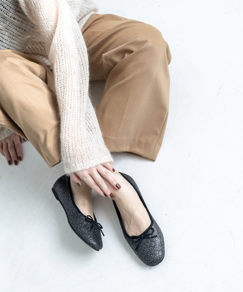 SESTO（セスト）の「グリッターバレエシューズ（パンプス・レディース・シルバー/ブラック/ゴールド・25.0cm/24.5cm/22.5cm/23.0cm/23.5cm/24.0cm）」の17枚目の写真