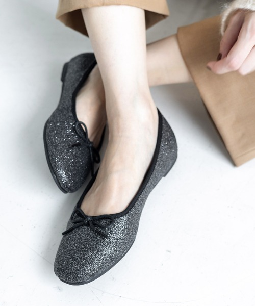 SESTO（セスト）の「グリッターバレエシューズ（パンプス・レディース・シルバー/ブラック/ゴールド・25.0cm/24.5cm/22.5cm/23.0cm/23.5cm/24.0cm）」の18枚目の写真