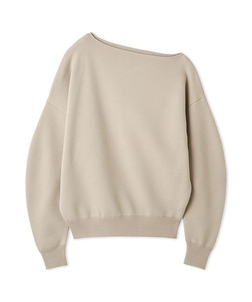 emmi（エミ）の「ウールミックスオフショルダーニット【セットアップ対応】（ニット/セーター・レディース・ベージュ/チャコールグレー・F）」の18枚目の写真