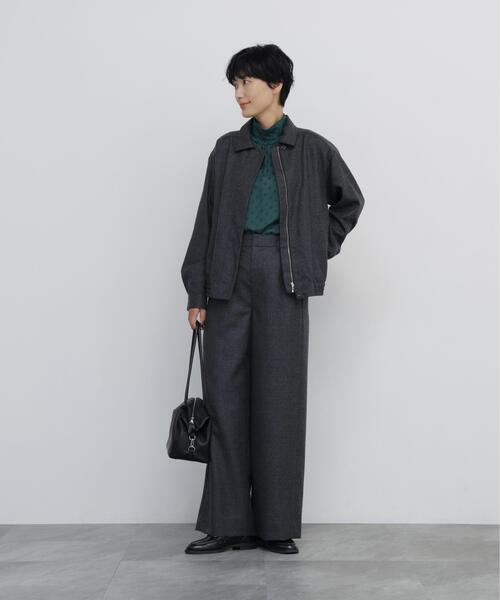 human woman(ヒューマンウーマン)の「◆ビエラプリントブラウス(シャツ/ブラウス・レディース・グリーン系その他4・MEDIUM)」の5枚目の写真