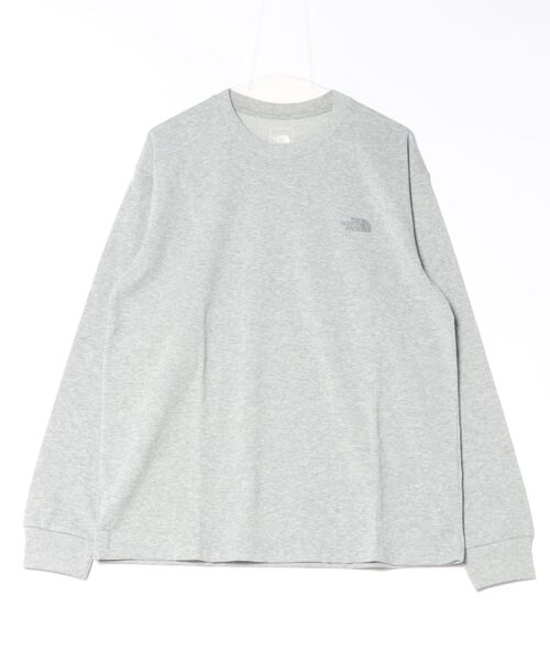 THE NORTH FACE(ザノースフェイス)の「THE NORTH FACE/ザ・ノース・フェイス L/S BACK SQ LOGO T ロンT NT32442(Tシャツ/カットソー・メンズ・ミックスグレー・XL)」の1枚目の写真