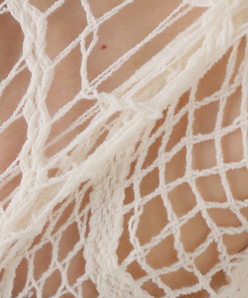 CITYSHOP(シティーショップ)の「EUCHRONIA STRETCH LACE CARDIGAN 262802:カーディガン(カーディガン/ボレロ・レディース・アイボリー・FREE)」の12枚目の写真