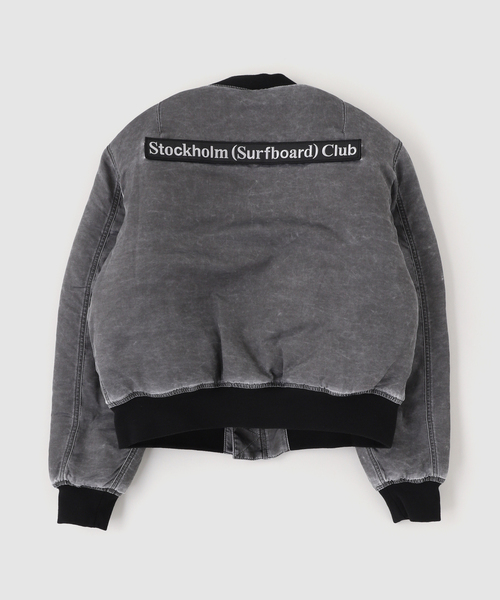 PULP/417EDIFICE(パルプフォーワンセブンエディフィス)の「STOCKHOLM SURFBOARD CLUB / ストックホルムサーフボードクラブ BOMBER JACKET(その他アウター・メンズ・ブラック・SMALL/MEDIUM)」の4枚目の写真