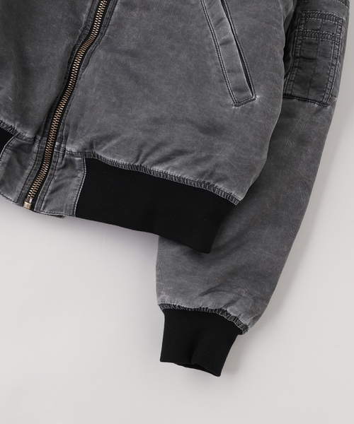 PULP/417EDIFICE(パルプフォーワンセブンエディフィス)の「STOCKHOLM SURFBOARD CLUB / ストックホルムサーフボードクラブ BOMBER JACKET(その他アウター・メンズ・ブラック・SMALL/MEDIUM)」の3枚目の写真