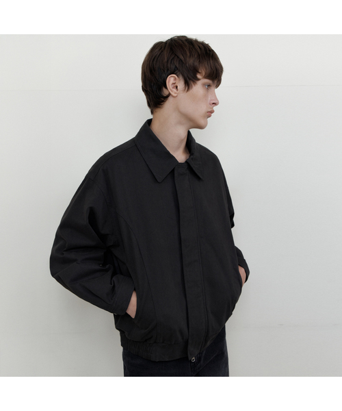 WEDNESDAY OASIS(ウェンズデーオアシス)の「パネルツイルポケットジャンパー_CHARCOAL(WCB6OT05)(ブルゾン・メンズ・チャコール・MEDIUM/LARGE)」の1枚目の写真