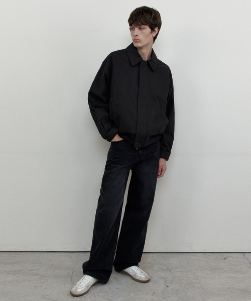 WEDNESDAY OASIS(ウェンズデーオアシス)の「パネルツイルポケットジャンパー_CHARCOAL(WCB6OT05)(ブルゾン・メンズ・チャコール・MEDIUM/LARGE)」の2枚目の写真