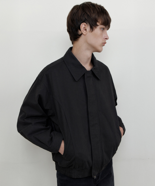 WEDNESDAY OASIS(ウェンズデーオアシス)の「パネルツイルポケットジャンパー_CHARCOAL(WCB6OT05)(ブルゾン・メンズ・チャコール・MEDIUM/LARGE)」の5枚目の写真