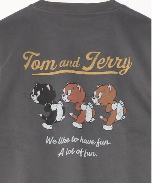 Tom&Jerry(トムアンドジェリー)の「【TOM&JERRY/トムとジェリー】配色裏起毛キャラクタープリントクルーネックスウェットトレーナー ユニセックス(スウェット・メンズ・ブラック系その他/ブラウン/オフホワイト/スミクロ・LARGE/MEDIUM)」の14枚目の写真