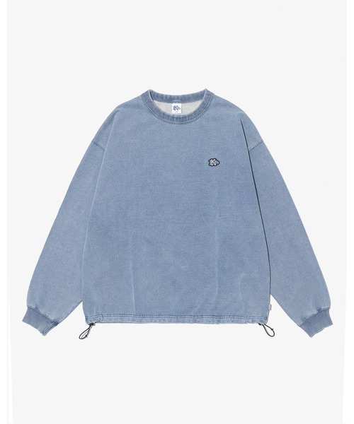 KEBOZ（ケボズ）の「EFG WAPPEN DRAWSTRING SWEAT CREWNECK（スウェット・メンズ・ネイビー/アッシュグレー/ブラック/ライトインディゴブルー/カモフラージュ/イエロー・L/M/XL/S）」の4枚目の写真