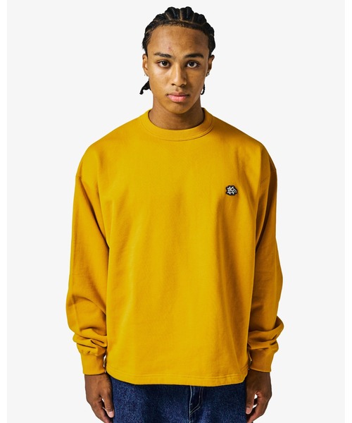 KEBOZ（ケボズ）の「EFG WAPPEN DRAWSTRING SWEAT CREWNECK（スウェット・メンズ・ネイビー/アッシュグレー/ブラック/ライトインディゴブルー/カモフラージュ/イエロー・L/M/XL/S）」の5枚目の写真