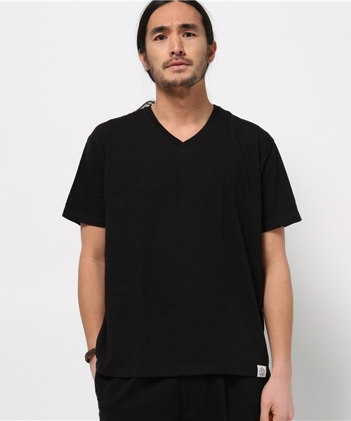 COLLARS（カラーズ）の「【COLLARS/ カラーズ】30/-天竺 Vネック スタンダードTシャツ（Tシャツ/カットソー・メンズ・ホワイト/ブラック・S/L/M）」の9枚目の写真