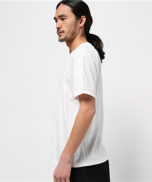 COLLARS（カラーズ）の「【COLLARS/ カラーズ】30/-天竺 Vネック スタンダードTシャツ（Tシャツ/カットソー・メンズ・ホワイト/ブラック・S/L/M）」の3枚目の写真