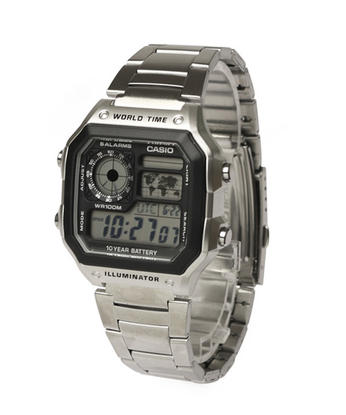 casio world time metal
