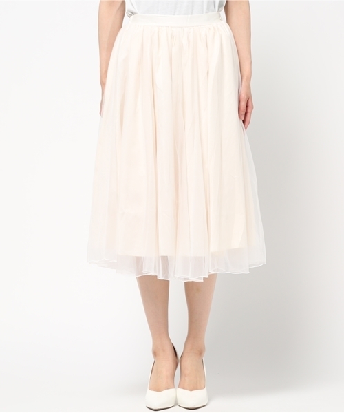 one after another NICE CLAUP（ワンアフターアナザーナイスクラップ）の「ｎｅｗチューガンジースカート（スカート・レディース・オフホワイト/グレー/ブラック・FREE）」の5枚目の写真