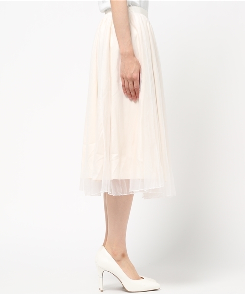 one after another NICE CLAUP（ワンアフターアナザーナイスクラップ）の「ｎｅｗチューガンジースカート（スカート・レディース・オフホワイト/グレー/ブラック・FREE）」の6枚目の写真