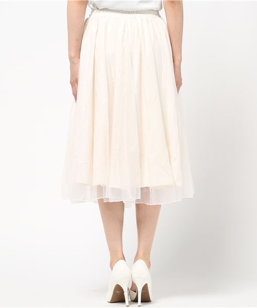 one after another NICE CLAUP（ワンアフターアナザーナイスクラップ）の「ｎｅｗチューガンジースカート（スカート・レディース・オフホワイト/グレー/ブラック・FREE）」の7枚目の写真