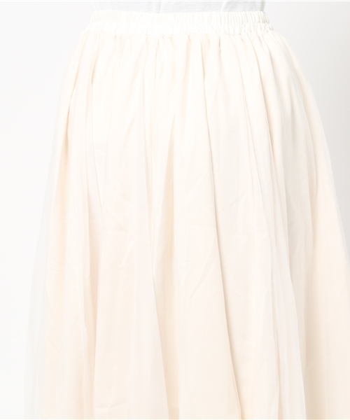 one after another NICE CLAUP（ワンアフターアナザーナイスクラップ）の「ｎｅｗチューガンジースカート（スカート・レディース・オフホワイト/グレー/ブラック・FREE）」の9枚目の写真