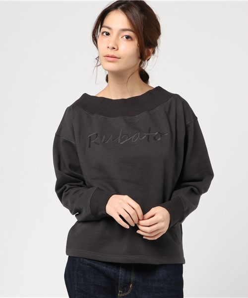 archives（アルシーヴ）の「2way刺繍スウェット（Tシャツ/カットソー・レディース・グレー/チャコールグレー/アイボリー・MEDIUM）」の2枚目の写真