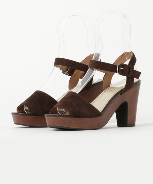 ORiental TRaffic（オリエンタルトラフィック）の「春夏新作★ウッドヒールサンダル★7208（サンダル・レディース・ブルー/ブラウン/ホワイト/ブラック・S/M/L/LL）」の12枚目の写真