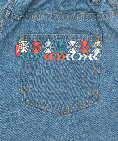 チチカカ(チチカカ)の「グァテマラ刺繍デニムショートパンツ(デニムパンツ・レディース・カーキ/ブラック/ブルー・LARGE/MEDIUM)」の20枚目の写真