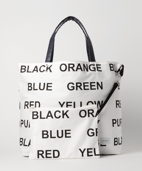 knot yacht（ノットヨット）の「ペインティングバッグ（トートバッグ・レディース・ブラック/ライトグレー/ネイビー・FREE）」の3枚目の写真