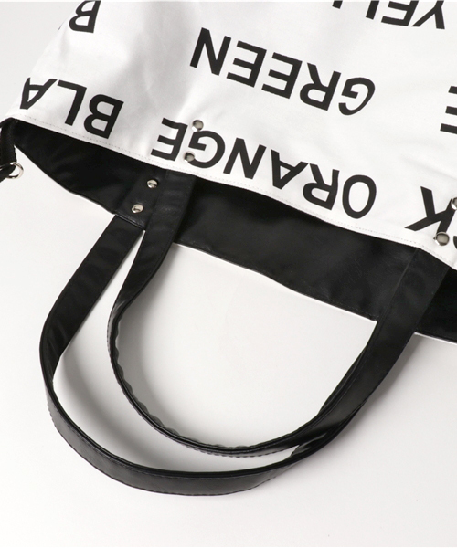 knot yacht（ノットヨット）の「ペインティングバッグ（トートバッグ・レディース・ブラック/ライトグレー/ネイビー・FREE）」の8枚目の写真