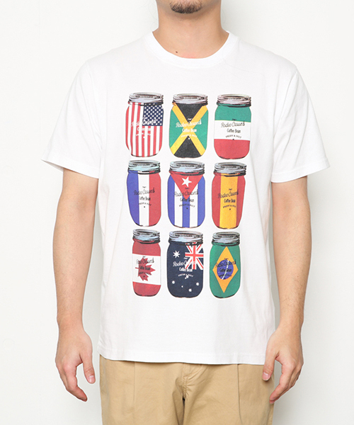 RODEO CROWNS WIDE BOWL（ロデオクラウンズワイドボウル）の「CANNING Tシャツ（Tシャツ/カットソー・メンズ・ホワイト/トップグレー/ネイビー・LARGE/X-LARGE/MEDIUM）」の2枚目の写真