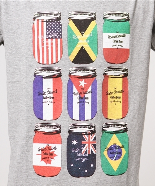 RODEO CROWNS WIDE BOWL（ロデオクラウンズワイドボウル）の「CANNING Tシャツ（Tシャツ/カットソー・メンズ・ホワイト/トップグレー/ネイビー・LARGE/X-LARGE/MEDIUM）」の9枚目の写真