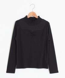 MAJESTIC LEGON | シャーリングレース×ハートネックプルオーバー(Tシャツ/カットソー)