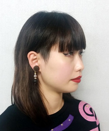 lala Born | ファー×ゴールドイヤリング(イヤリング)