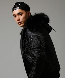 アズールバイマウジー n-2b ミリタリージャケット AZUL by moussy（アズールバイマウジー）の「カモフラタフタN